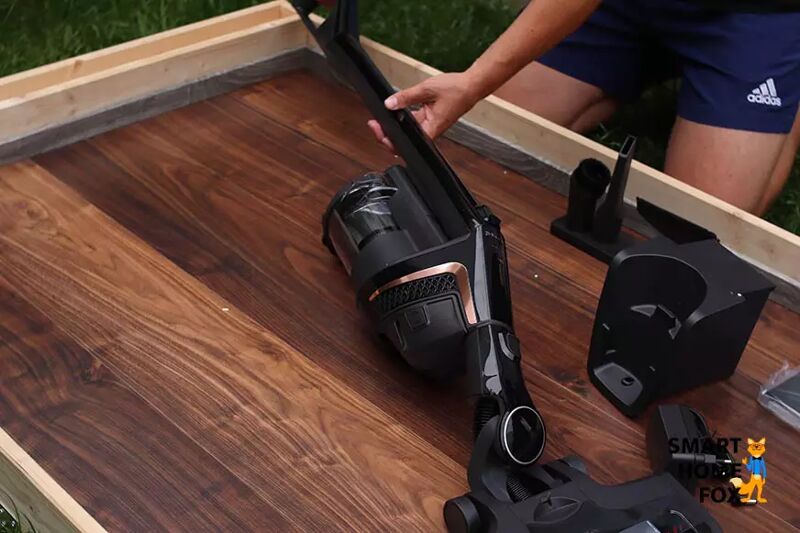 The Miele HX1 Comfort is being reassembled.